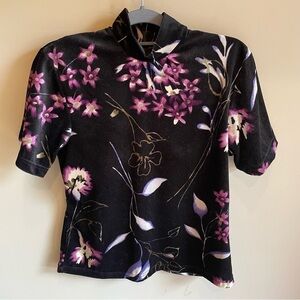 Physical Attraction Tall Vintage Mock Neck Blouse Medium